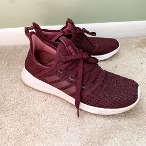 Adidas maroon tennis shoes